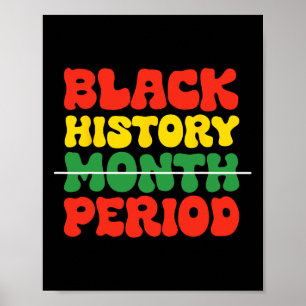 Zwart Geschiedenis Maand Periode Zwart Cultuur Zwa Poster