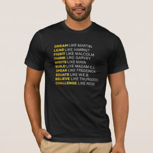 Zwart Geschiedenis Maand Quote Burgerlijk Recht T-shirt