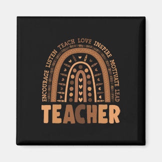 Zwart Geschiedenis Maand Regenboog Melanine Leraar Magneet