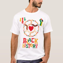Zwart Geschiedenis Maand T-shirt