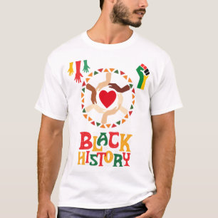 Zwart Geschiedenis Maand T-shirt