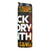 Zwart Geschiedenis Maand Tumbler - Levendige Graph Thermosbeker (Geroteerd rechts)