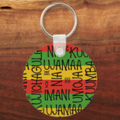 Zwart Geschiedenis Multicolour Mode Designer Sleut Sleutelhanger (Achterkant)