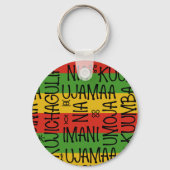 Zwart Geschiedenis Multicolour Mode Designer Sleut Sleutelhanger (Achterkant)