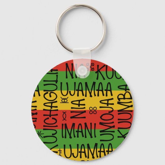 Zwart Geschiedenis Multicolour Mode Designer Sleut Sleutelhanger (Achterkant)