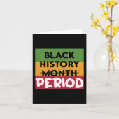 Zwart Geschiedenis Periode Zwart Geschiedenis Maan Kaart (Gele Bloem)