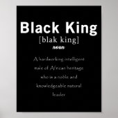 Zwart Geschiedenis Zwart Koning Definitie Trots Af Poster (Voorkant)