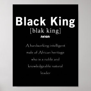 Zwart Geschiedenis Zwart Koning Definitie Trots Af Poster