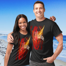  zwart geschiedenisritme t-shirt