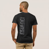 Zwart geschikt Comp T T-shirt (Achterkant volledig)