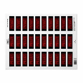 Zwart gestempeld private label (Full Sheet)