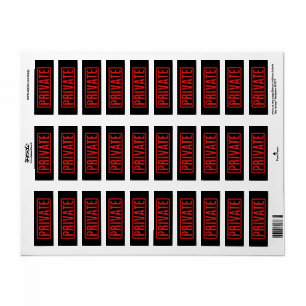 Zwart gestempeld private label