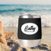 Zwart gestileerde naam bruiloft bruidsmeisje