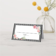 Zwart gestripte bloemen