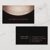 Zwart Getextureerde Moderne Binnenlandse Decorator Visitekaartje (Voorkant / Achterkant)