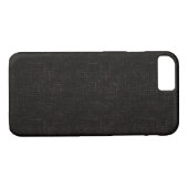 Zwart getextureerde vaste kleur Case-Mate iPhone case (Achterkant (Horizontaal))