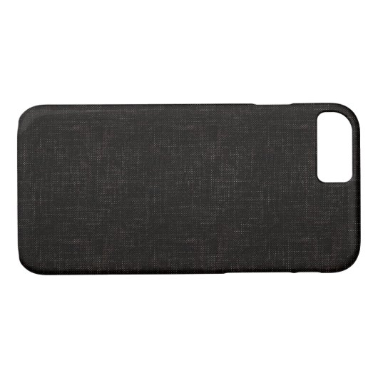 Zwart getextureerde vaste kleur Case-Mate iPhone case (Achterkant (Horizontaal))