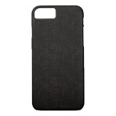 Zwart getextureerde vaste kleur Case-Mate iPhone case (Achterkant)