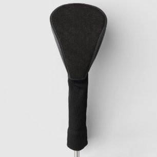 Zwart getextureerde vaste kleur golfheadcover