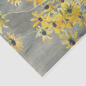 Zwart-geverfde susan in vase waterverf tissuepapier (Detail)