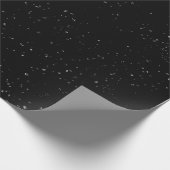 Zwart gevlekt  cadeaupapier (Hoek)