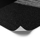 Zwart gevouwen getextureerd papier abstract glanze poster (Hoek)