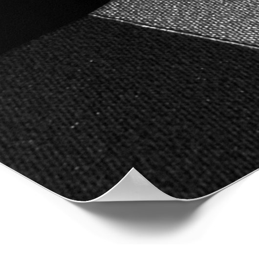 Zwart gevouwen getextureerd papier abstract glanze poster (Hoek)