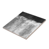 Zwart gewalste verf tegeltje (Zijkant)