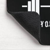 Zwart gewicht citaat lift alsof je het bedoelt muismat (Hoek)