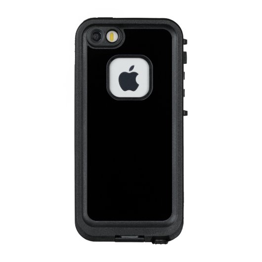 Zwart, gewoon elegant LifeProof iPhone hoesje (Achterkant)