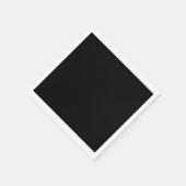 Zwart, gewoon elegant servet (Hoek)