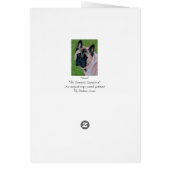 Zwart Gezicht Akita Hond gezegde Sorry (Achterkant)