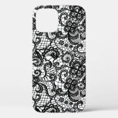 Zwart gezicht op wit Case-Mate iPhone case (Achterkant)