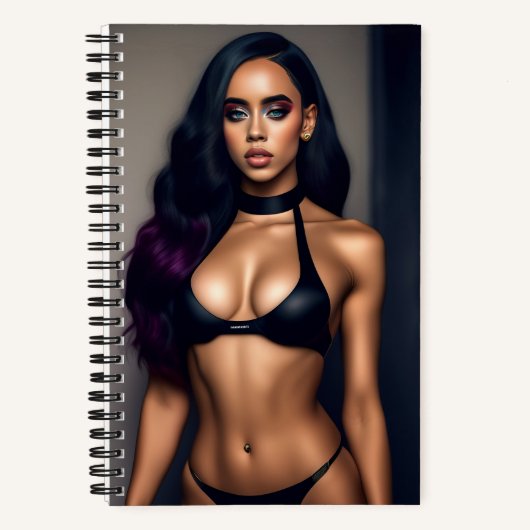 Zwart gif model Notitieboek (Voorkant)