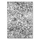 Zwart Glam Zilver Glitters Kaart (Achterkant)