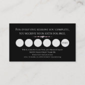 Zwart Glamorous Diamonds Pink Glitter VIP Loyalite Visitekaartje (Achterkant)