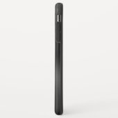 Zwart glanzend faux roestvrij staal Case-Mate iPhone case (Achterkant/links)