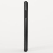 Zwart glanzend faux roestvrij staal Case-Mate iPhone case (Achterkant/rechts)