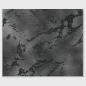 Zwart glas met marmerwand, dunne metalen glas cadeaupapier (Vlak)