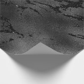 Zwart glas met marmerwand, dunne metalen glas cadeaupapier (Hoek)