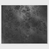 Zwart glasvezel met metalen reserveband cadeaupapier (Vlak)