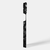 Zwart Glitter en Leopard Print iPhone Hoesje (Rechterkant)