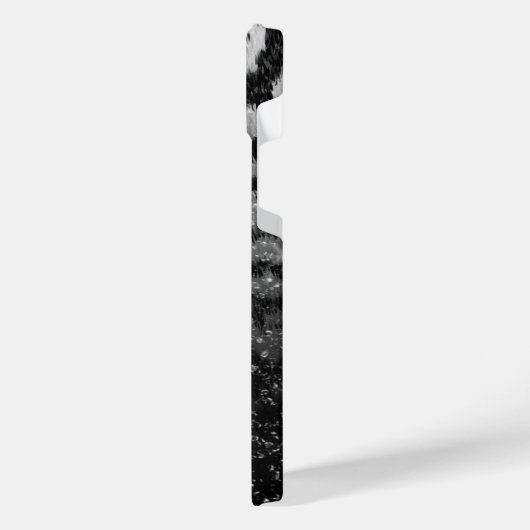 Zwart Glitter en Leopard Print iPhone Hoesje (Linkerkant)