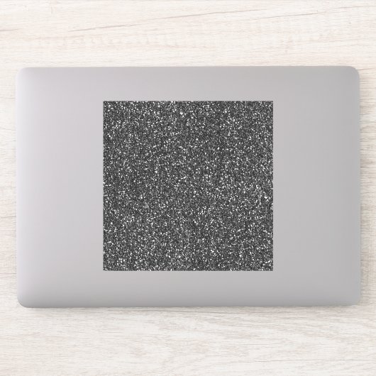 Zwart Glitter Look Sticker (Computer)