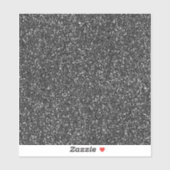 Zwart Glitter Look Sticker (Vel)