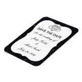 Zwart glitter oneindig hart bespaart de magneetdat magneet (Linkerzijde)