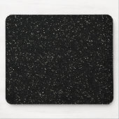 Zwart Glitter Sparkle Graphic Art Pattern Design Muismat (Voorkant)
