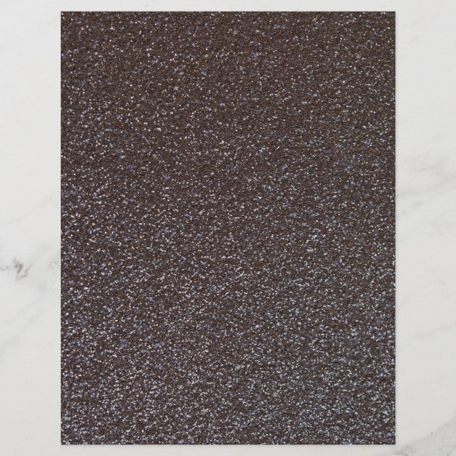 Zwart Glitter Textuur Scrapbook Papier (Voorkant)