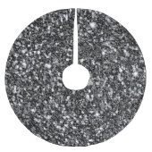 Zwart glitterpatroon kerstboom rok (Voorkant)