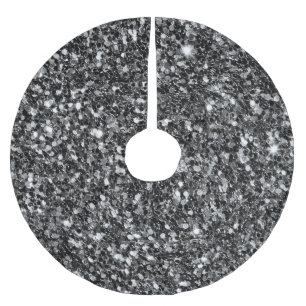 Zwart glitterpatroon kerstboom rok